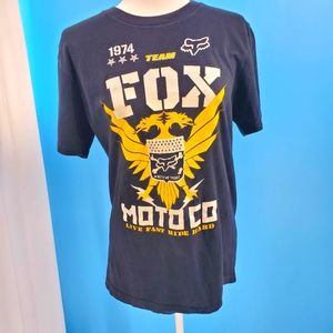 Fox Motocross graphic gold eagle t-shirt size med